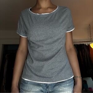 Gray Women's Workout Top